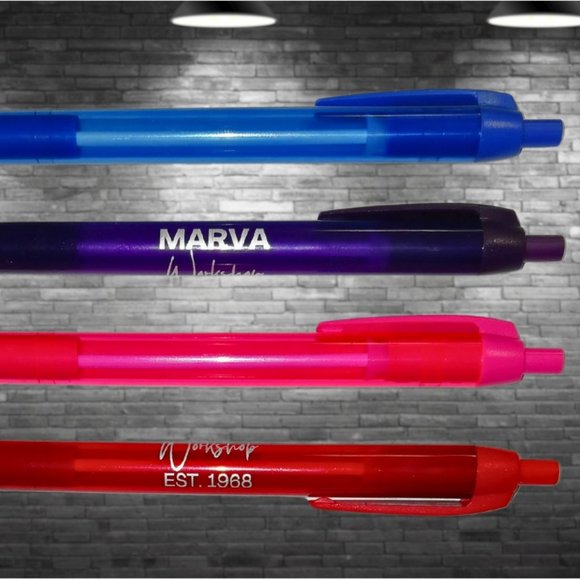 Custom Printed Wide Body Ink Pens - Perfect for party favors, showers & events - Picture 1 of 3
